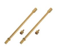 FOMIYES Rallonge de Valve de Pneu en Cuivre 2 Pièces Tige Droite Compatible Pneus Vacuum pour Gyropode Skateboard et Monocycle Accessoire de Gonflage Pratique et Solide