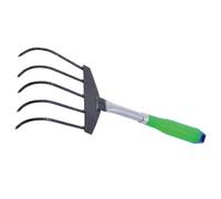 FOMIYES Râteau à Coquillages Main Acier Inoxydable 5 Dents Outil Manuel pour Creuser Palourdes et Huîtres sur Plage et Littoral Couleur Aléatoire