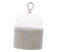 FOMIYES récipient de Stockage d'oeufs de Maquillage malette Rangement se Support d'éponge de Maquillage conteneurs de Stockage Silver