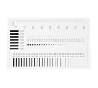 FOMIYES Règle de Précision pour Film Transparente Mesure Solide des Largeurs Fissures et Inspection Rayures Taches Outil Polyvalent pour Contrôle Industriel