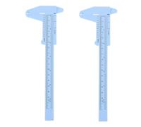 FOMIYES Règle Pratique Sourcils 2 Pièces en Plastique Bleu 150 Mm pour Mesure Précise et Symétrie Lors du Maquillage