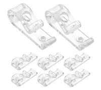 FOMIYES Rideau Crochet Stores Crochet, Crochets à Clip en p Transparents pour Rideaux, Cordon p Clip Fixation Crochet pour Stores Enrouleurs Transparent (Vis Incluses)