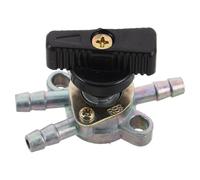 FOMIYES Robinet D'essence pour Moto Hors-piste, Vanne D'arrêt de Carburant 3 Voies Résistante aux Intempéries, Vanne à Gaz de Cyclomoteur Compatible Quad et 4x4, Contrôle Précis du Débit