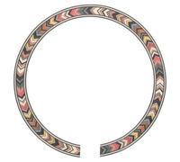 FOMIYES Rosace de Guitare en Bois pour Guitare Acoustique et Classique, Autocollant D'incrustation Solide, Anneau de Rosace Résistant à L'usure, Accessoire Musical Indispensable, Facile