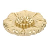 FOMIYES Rosace de Plafond Décorative en Métal Doré Clair, Socle pour Luminaire Suspendu Vintage, Médaillon Ornemental pour Éclairage Intérieur Salon et Salle à Manger, Accessoires Plafond