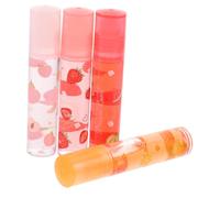 FOMIYES Rouge à Lèvres Hydratant Protecteur pour Les Lèvres 4 Pièces Brillant à Naturel Saveurs de Fruits