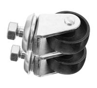 FOMIYES Roulettes de Vérin Horizontal Pivotantes 2 Pcs Roues pour Cric de Sol Robustes en Acier Accessoires de Remplacement pour Cric de Remorque Électrique Renforcées