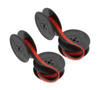 FOMIYES Ruban à Bobine pour Machine à Écrire Ancienne, 2 Ensembles en Nylon Noir, Ruban pour Machine à Écrire Manuelle, Compatible Calculatrice Texte