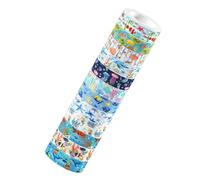 FOMIYES Ruban Adhésif Washi Océan Transparent 12 Rouleaux Thème Créatures Marines, Autocollants Décoratifs pour Scrapbooking, Diy, Art Créatif Garçon et Filles et Adultes