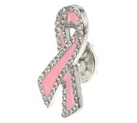 FOMIYES Ruban Broche Pour Cancer Du Sein Épingle Symbole Sensibilisation Broche Métal Femme Événement Caritatif