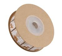 FOMIYES Ruban de Décoration de Noël en Polyester, Impression Claire et Surface Lisse, 1 Rouleau pour Emballage Cadeau et Paquet de Bonbons Festif