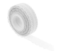 FOMIYES Ruban Décoratif en Dentelle Blanche 30 Mm, Rouleau de 22 Mètres, Bordure Ajourée Vintage pour Emballage Présent, Bricolage et Décoration Mariage, Ruban à Coudre pour Loisirs