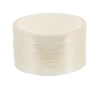 FOMIYES Ruban Thermorésistant Transparent 10 MM X 33 M 5 Rouleaux Ruban de Transfert Thermique pour Sublimation et Presse à Chaud Résistant à la Chaleur pour Électronique