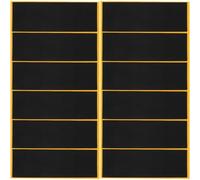 FOMIYES Rubans Adhésifs Antidérapants en Mousse pour Fingerboard, 12 Pièces, Noir 38mm X 110mm, Grip Autocollant pour Planche à Doigts, Accessoires de Finger Skate pour Jouets et Loisirs