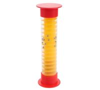 FOMIYES Sablier Sonore 5 Secondes Minuteur Plastique 13 CM Sable Jaune Couvercle Rouge Accessoire Ludique pour Jeux de Société et Décoration Intérieure