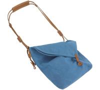 FOMIYES Sac à Bandoulière Rétro Toile pour Hommes et Femmes Sac Messenger Ajustable Multi Fonctionnel Bleu