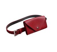 FOMIYES Sac de téléphone Mobile ceinturé Mini-Sac Bourse de téléphone pour Femme Petit Taille Portefeuille Sac Banane Mobile Ceinture de téléphone en Cours d'exécution Rouge