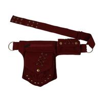 FOMIYES Sacoche Banane Multipoches pour Téléphone Portable, Bandoulière ou Ceinture, Tissu Coton et Fer, pour Running et Entraînement