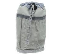 FOMIYES Sacoche Isotherme de Guidon pour VTT en Tissu Oxford Gris, Porte-Bouteille d'eau Léger et Résistant, Housse Protectrice Ajustable pour Randonnée, Camping et Sports de Plein Air