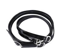 FOMIYES Sangles de Cheville Dérapantes pour Talons Bande Amovible Cuir PU Noir Maintien Sécurisé des Chaussures Lâches Confort et de Mouvement