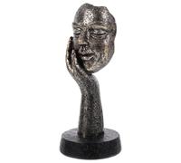 FOMIYES Sculpture en Résine du Penseur Abstraite, Statue Décorative Minimaliste 1 Pièce pour Bureau et Salon, Ornement Artistique Moderne pour Décoration Intérieure