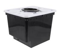 FOMIYES Seau Hydroponique Noir Trou et Panier Intégré - Pot à Plantes sans Terre pour Culture Hors-Sol de Légumes, Fruits et Fleurs en Serrage - Bac de Culture Réutilisable pour Jardin