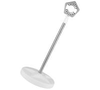 FOMIYES Sèche-cheveux sur Pied en Acier Inoxydable Blanc Support de Sèche-cheveux Support Résistant Réglable 50-106 Cm pour et, Utilisation sans Mains pour Maison et Animal