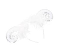 FOMIYES Serrage-tête En Corne De Mouton Grand Format Blanc Cosplay Bandes D’halloween Pour Femmes Fête Costume Accessoires
