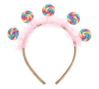 FOMIYES Serre-tête Sucette, Serre-têtes Bonbons pour Filles, Bandeaux Roses en Forme de Sucette, Accessoires de Cheveux pour Fête de - Taille Unique, Motif Dessin Animé