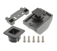 FOMIYES Serrure à Bouton-Poussoir pour Loquet d'Armoire en Acier Inoxydable, sans Clé, Compatible Placards Cuisine et Camping-Cars, Finition Solide Anti-Décoloration