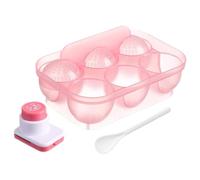 FOMIYES Set 3 Pièces Moules à Boulettes de Riz et Sushi en Plastique Sûr, Design Intuitif, Réutilisables, Multifonctions pour Préparation Facile de Onigiri et Faits Maison