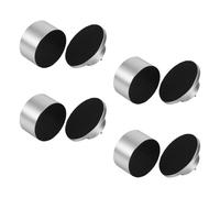 FOMIYES Set de 4 Pieds D'isolation des Vibrations Audio Pointe de Découplage en Alliage D'aluminium Argenté, Coussinets D'isolation pour Haut-parleurs Faciles à Installer,