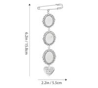 FOMIYES Set de Bases Broches DIY Plateau Photo Verre pour Création Bijoux Personnalisés Accessoires