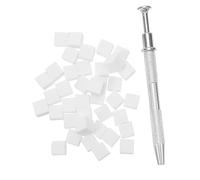 FOMIYES Set Éponge Ongles et Maquillage avec Pince de Préhension Mini Blocs Éponge pour Fond de Teint et Nail Art Applicateurs Cosmétiques pour Effets Dégradés et Blending Précis