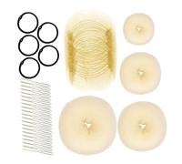 FOMIYES Set pour Chignon Donut Beige Outil Facile pour Élégantes Mariages et Usage Accessoire Cheveux Bun