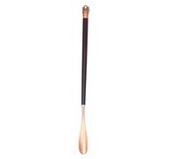 FOMIYES Shoe Lifter avec Manche Long Détachable Bois Embout Forme de Pied Pratique pour Seniors et Femmes Enceintes et Élégant Doré