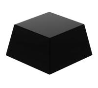 FOMIYES Socle Trophée Trapézoïdal en Cristal Noir 8x8x4,5 Cm, Support Gravable pour Récompenses, Porte-trophées Stable pour Médailles, Présentoir D’Exposition Polyvalent pour Événements