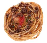 FOMIYES Spaghetti Réalistes en Matériau Solide pour Décoration Maison de Poupée et Présentation Culinaire en Restaurant Italien