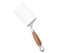 FOMIYES Spatule Cuisine en Acier Inoxydable Robuste, Petite Spatule Métallique Coudée Multifonction pour Retourner Steaks, Crêpes et Pizzas, Ustensile Inox pour Cuisson Maison et Wok
