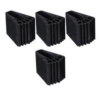 FOMIYES Stabilisateur d'Échelle Antidérapant Caoutchouc Lot de 4 9.2X6.7X6.2 CM Patins Robustes pour Échelle Télescopique Usage Domestique