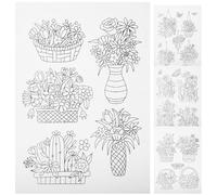 FOMIYES Stabilisateurs Hydrosolubles pour Broderie 4 Feuilles Lot Papier Soluble à L’Eau Froide pour Couture Main Stabilisateur Adhésif pour Broderie DIY sur Tissus Variés