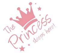 FOMIYES Sticker Mural Princesse Amovible en Pvc Rose, Autocollants Muraux Intérieurs DIY pour Chambre Fille, Décoration Murale sans Trace Anniversaire et Chambre D'garçon et Filles