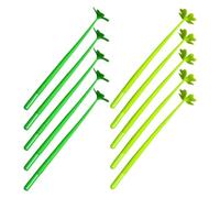 FOMIYES Stylo à Encre Gel à Quatre Feuilles 0,5 MM Lot de 10 Stylos Effaçables Vert Clair et Vert Foncé, pour Apprentissage et Papeterie Scolaire Garçons et Filles