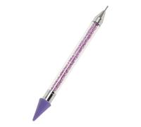 FOMIYES Stylo de Sélection Double Extrémité en Acrylique Strass, Outil Facile à Utiliser pour Nail Art, Ramasseur de Pierres Précieuses Adapté aux Professionnels et Débutants