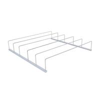 FOMIYES Support Boissons pour Réfrigérateur 40X40 CM Porte-Canettes Anti-Basculement en Plastique Transparent Organiseur de Bouteilles et Distributeur de Boissons Cuisine et Congélateur