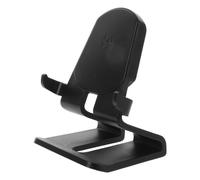 FOMIYES Support de Chargement pour Téléphone Portable de Bureau 15w | Charge sans Fil, Noir ABS Pc, pour Lecture et Appels Vidéo sur Smartphone