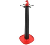 FOMIYES Support de Louche Vertical en Plastique Coussinet Antidérapant en Caoutchouc, Porte-cuillère Multifonction pour Ustensiles Cuisine, Rangement Compact et Couleur Aléatoire