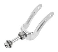 FOMIYES Support de Roue de Fauteuil Roulant Structure Robuste en Acier Argenté et Fonctionnement Pratique, pour Remplacement de Partie Fauteuil Roulant Frontale