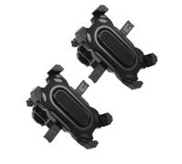 FOMIYES Support de Téléphone en Abs et Alliage D'aluminium pour Vélo et Moto 2 Pièces Angle Réglable, Large Compatibilité, pour Navigation sur Guidon de Bicyclette ou Trottinette
