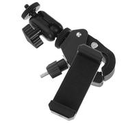 FOMIYES Support de Téléphone Rotatif pour Clarinette, Lyre de Téléphone Portable en Métal Noir, Pince de Fixation Rapide Compatible Diamètre 1,27-3,81 Mm, Pupitre Pliable pour Partitions,